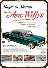 1952 Aero Willys Jeep 2-door Car Vintage-look Decorative Replica Metal Sign