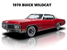 1970 Buick Wildcat New Metal Sign Original Look In Red White - Large Size