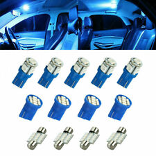 13pcs Car Led Interior Lights Bulbs Kit Dome License Plate Lamps Ice Blue 8000k