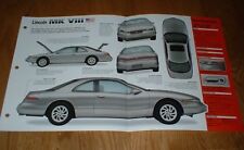 1995 Lincoln Mark Viii Lsc Original Imp Brochure Specs Info 94 95 96 1993 1996 8