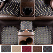 Universal 5pcs Leather Car Floor Mats Waterproof Frontrear Non-slip Carpets