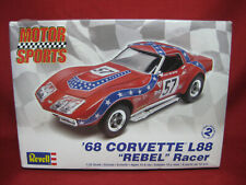 1968 Chevy Corvette L88 427 Rebel Racer 68 Revell 125 Model Kit Racing Car