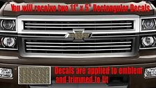Tree Camo Deer Emblem Overlay Decals Stickers For Chevy Bowtie Emblem-2 - U Cut
