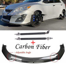 For Toyota Matrix Carbon Fiber Look Style Front Bumper Lip Spoiler Body Kit