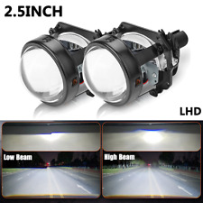 2.5 100w Bi Led Projector Lens H4 H7 Headlight Kit Retrofit Universal 6000k