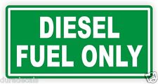 Diesel Only Vinyl Decal Sticker Label Fuel Door Label Turbo Truck 2500 3500