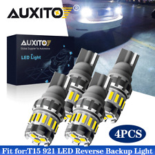 Pack4 Auxito 921 912 T15 Led Reverse Backup Light Bulb 2400lm 6500k Super Bright
