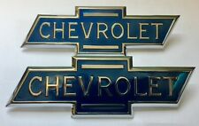 1936 1937 1938 Chevrolet Chevy Trucks Hood Side Emblems Pair Free Shipping