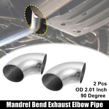 2pcs Od 2 90 Degree Mandrel Bend Elbow Stainless Steel Bend Exhaust Tube