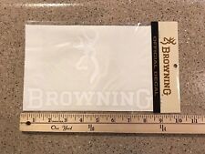 Official Browning Buckmark 9 White Decal Weather Resistant High Quality Vinyl