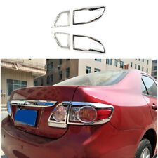 Chrome Abs Car Rear Tail Light Lamp Cover Trim For Toyota Corolla 2011 2012-2013