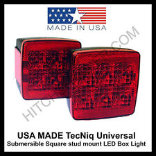 Usa Made Led Submersible Trailer Square Stud Lights Under 80 Stop Turn Tail