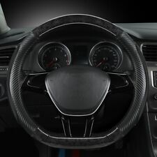 Car Steering Wheel Cover Carbon Fiber For Mazda Truck Sedan Car 14in Black