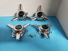 4 American Racing Salt Flat Glass Wheels 3 Bar Spinners Caps Vn511vn471blue B