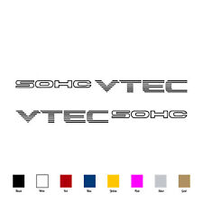 2pcs Sohc Vtec 16 X 1.125 Vinyl Decal Sticker For Honda Civic Si Ek B16a