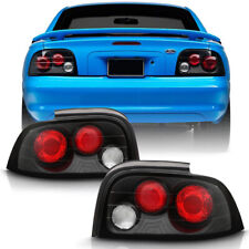 Black 1996-1998 Ford Mustang Altezza Rear Tail Lights Brake Lamps Leftright Set
