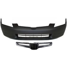Front Bumper Cover Kit Includes Grille Assembly For 2003-2005 Honda Accord