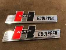 New Hurst Equipped Shifters Vintage Hot Rod Muscle Car Emblems Set Of 2pcs 5