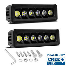 2x 6 Cree Led Pods Offroad Drivng Spot Pods Headlights Work Light Bar Truck Atv