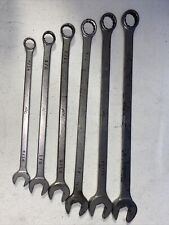 Mac Tools 6 Piece Sae Combination Long Wrench Set Cl Series 716-34 Usa