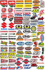 100 Racing Gp Decals Stickers Drag Race Nascar High Quality Vinyl Free Ship
