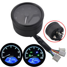 Digital Gauge Motorcycle Speedometer Tachometer Odometer Mph Kmh Universal Usa