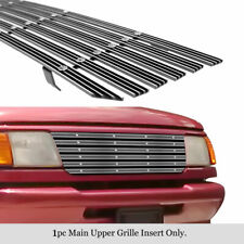 Fits 1993-1997 Ford Ranger Main Upper Chrome Wide Rivet Billet Grille Insert