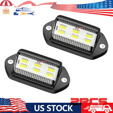 Led License Plate Light Tag Lamps Assembly Replacement For Truck Trailer Rv 2pcs