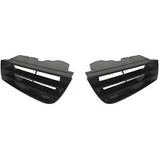 Grille For 2002-2003 Mitsubishi Galant Set Of 2 Left Right Side Black Plastic