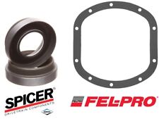2x Inner Tube Oil Seal And Cover Gasket Dana 30 Front Axle Cj Xj Tj Yj Jeep