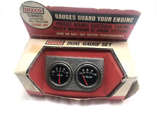 Dixco Gauge Set - Model 502f - Oil Pressure Amp Meter Gauges - Vintage