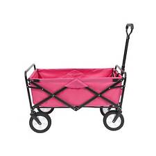 Mac Sports Collapsible Folding Outdoor Utility Garden Camping Wagon Cart Pink