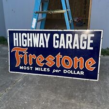 Large 60 Firestone Garage Dealership Sign