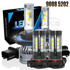 For Jeep Wrangler 2010-2021 Led Headlights High Low Beam Fog Light Bulbs Combo