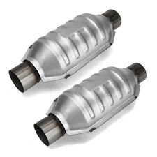 2pcs 2.25 57mm Universal Catalytic Converter Shield High Flow Weld-on Stainles