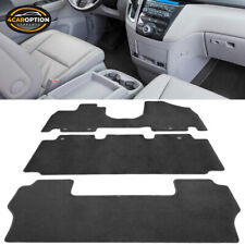 Fits 11-17 Honda Odyssey Floor Mats Carpet Front Rear Nylon Black 3pc Set