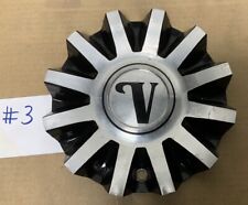 1 Used Velocity Wheels Machined Gloss Black Center Cap Cs420-ia25mb