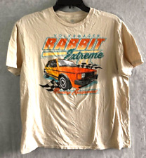 Volkswagen Rabbit Extreme Racing Equipment Tee Shirt Adult Large Beige Retro
