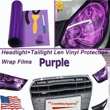 For Headlight Taillamp Transparent Purple Len Vinyl Protection Wrap Film 12x78