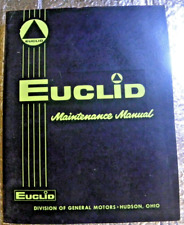 1965 Euclid Maintenance Manual For General Motors Series 3-4-6-71e 71t Diesel
