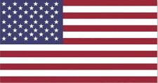 American Flag 3x5 Vinyl Stickers Waterproof Made In Usa
