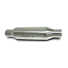 Slp Universal Stainless Steel Round Bullet Silver Exhaust Resonator 310013919