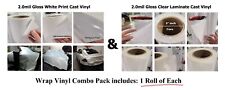 2.0mil White Cast Vehicle Vinyl Gloss Clear Uv Laminate Roll Combo Wrap 8-yr