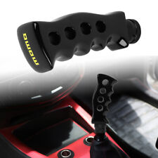 Universal Momo Black Slotted Pistol Grip Handle Manual Gear Shift Knob Shifter
