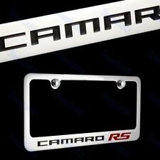 For Chevrolet Camaro Rs Chrome Plated Brass License Plate Frame Officially 3