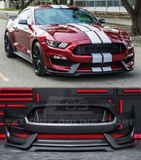 Fits 15-17 Ford Mustang Full Conversion Front Bumper Gt350 Style Polyurethane