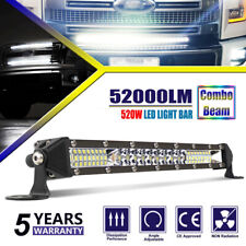 10 20 Inch Slim Led Work Light Bar Spot Flood Combo Lamp Suv Atv Offroad Truck