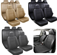 For Dodge Luxury Auto Car Seat Covers 5-seats Pu Leather Front Rear Cushion Pad