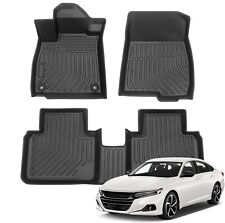 3d All Weather Tpe Floor Mats Liners For 2018 2019 2020 2021 2022 Honda Accord