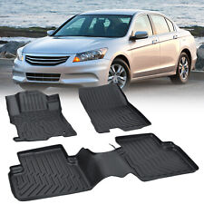 Car Floor Mats For 2008-2012 Honda Accord All-weather Tpe Rubber